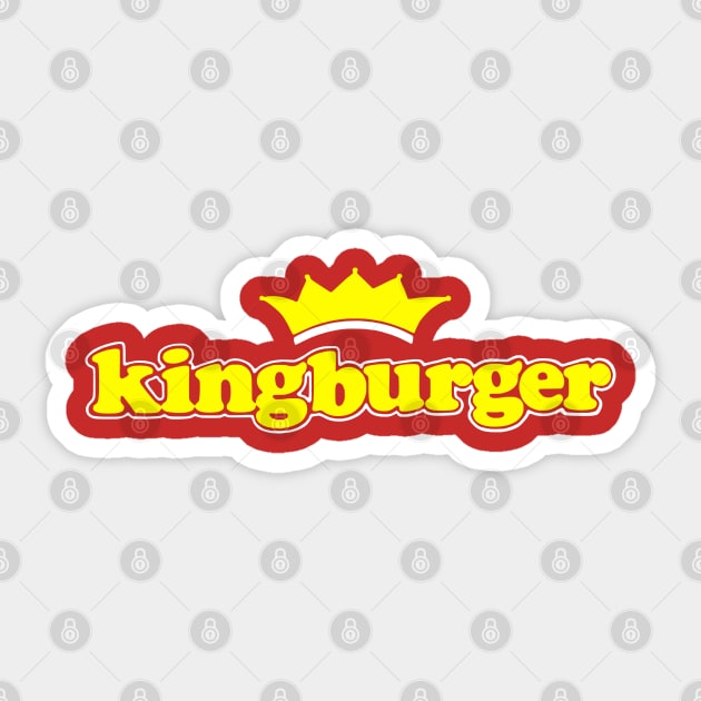 Kingburger Sticker by Alan Hogan